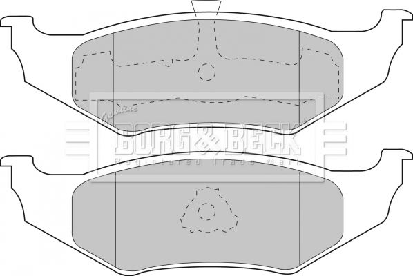 BORG & BECK Комплект тормозных колодок, дисковый тормоз BBP1450